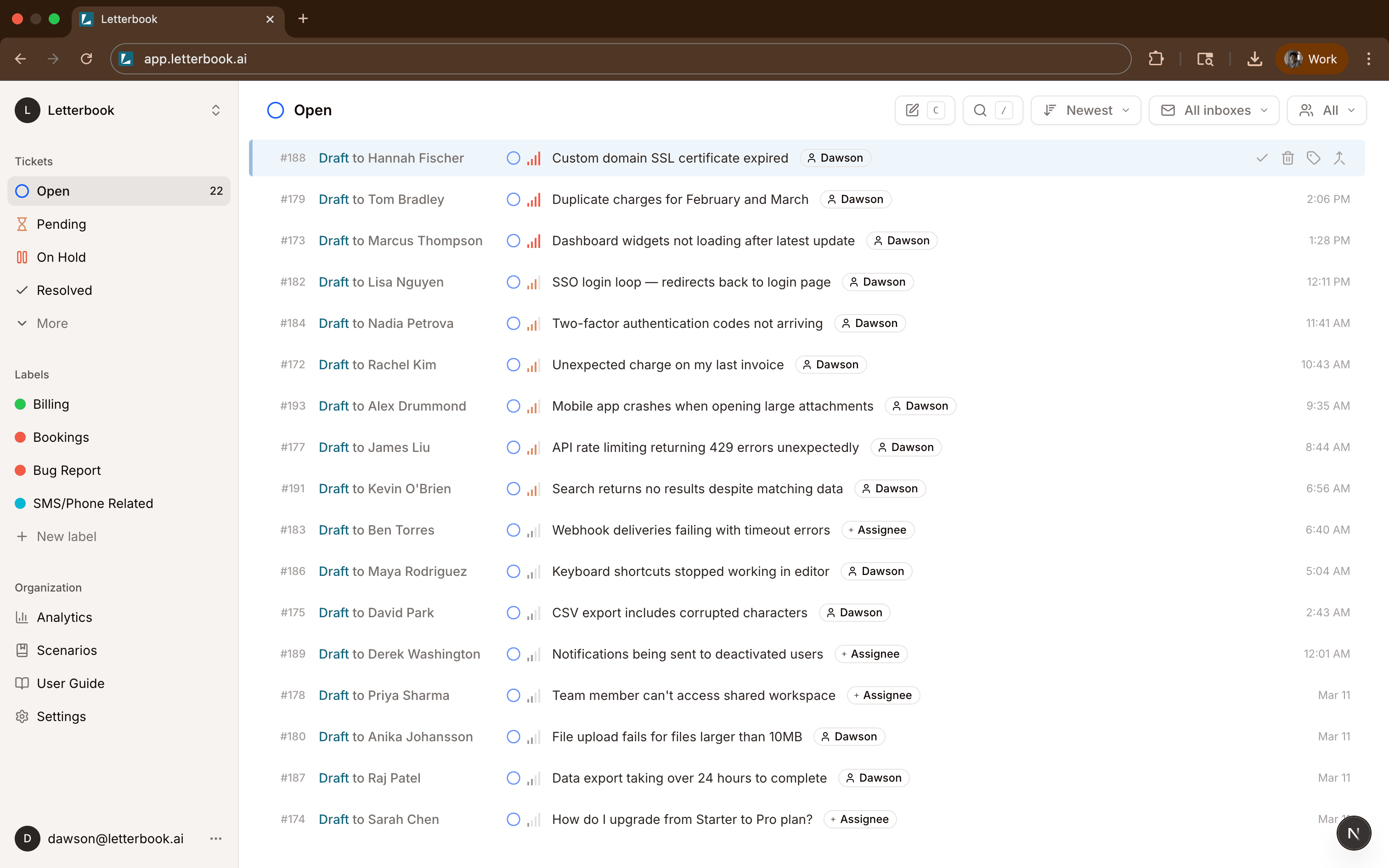 Letterbook product preview